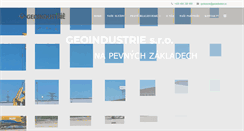 Desktop Screenshot of geoindustrie.cz